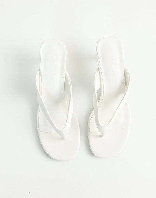 Niesha Heels (White Shine) - By Billini