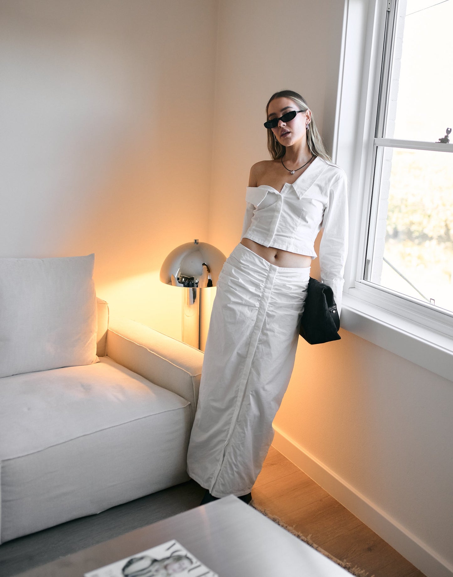 Arion Maxi Skirt (White)