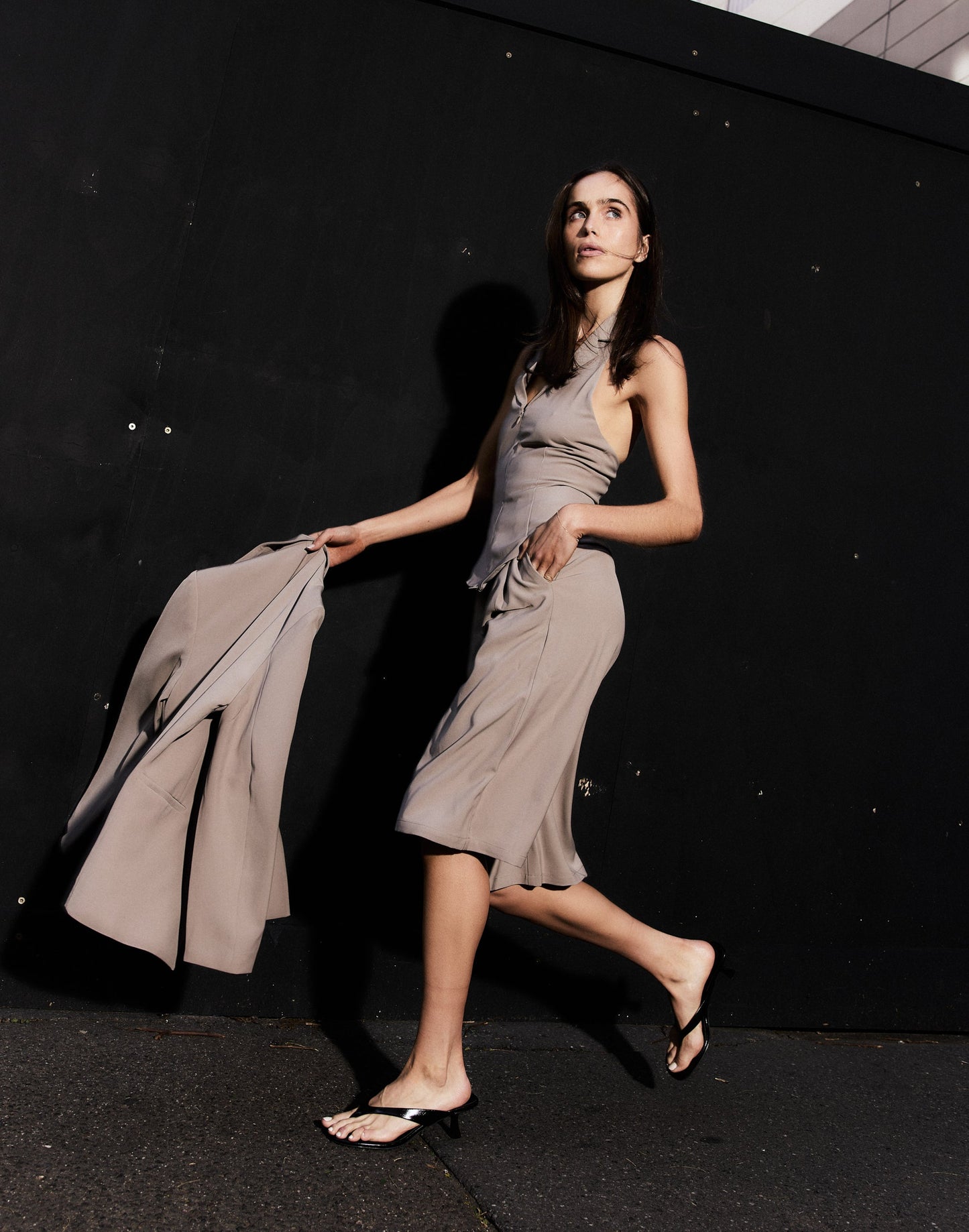 Emmett Midi Pants (Pebble)