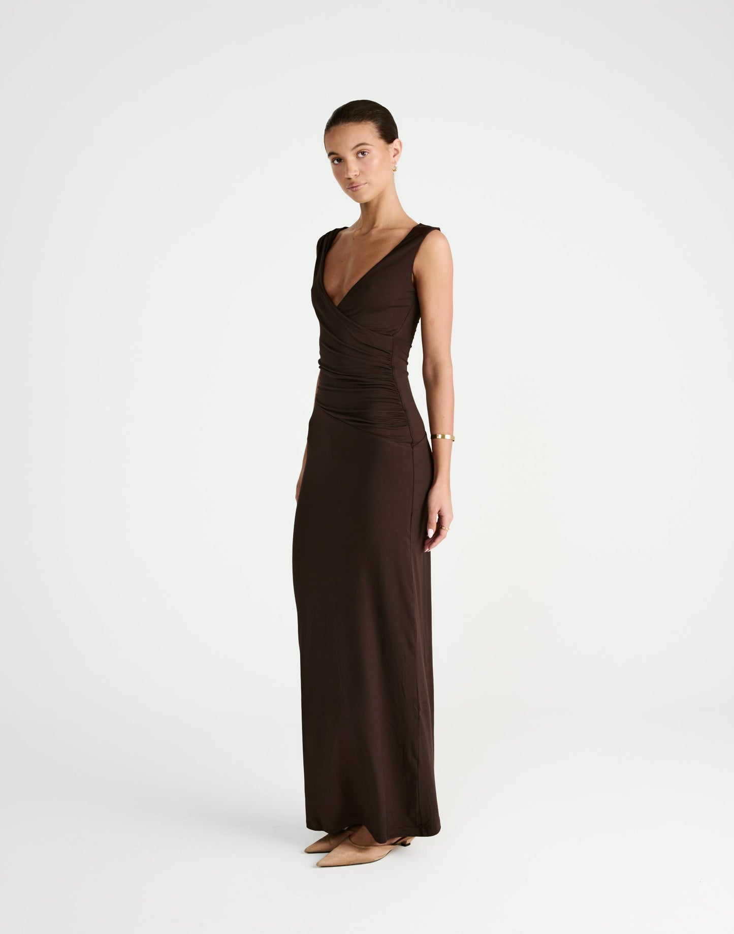 Cory Maxi Dress (Chocolate)