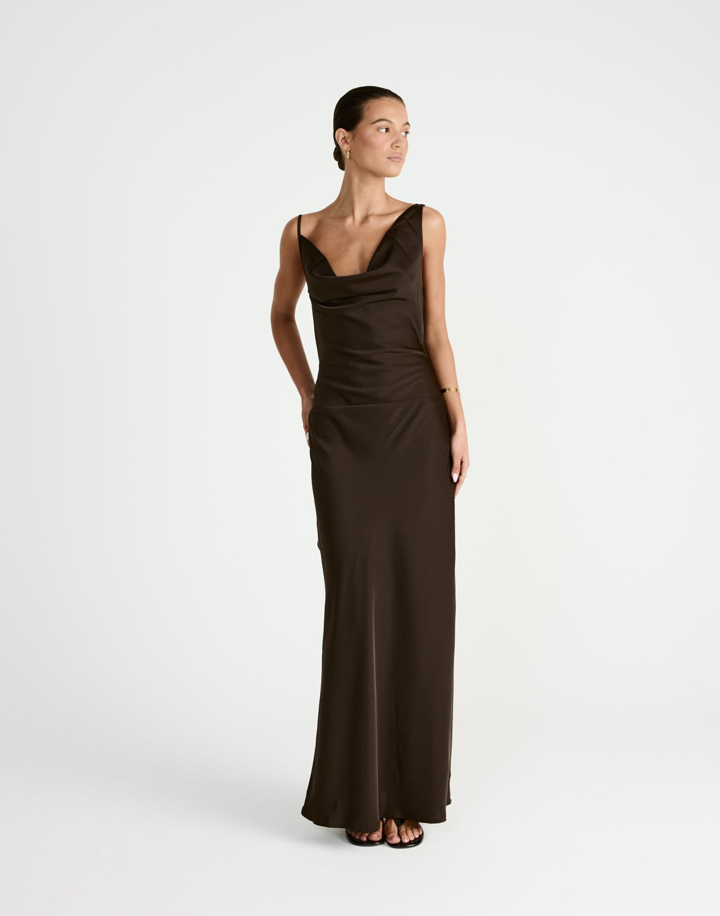Adley Maxi Dress (Chocolate)