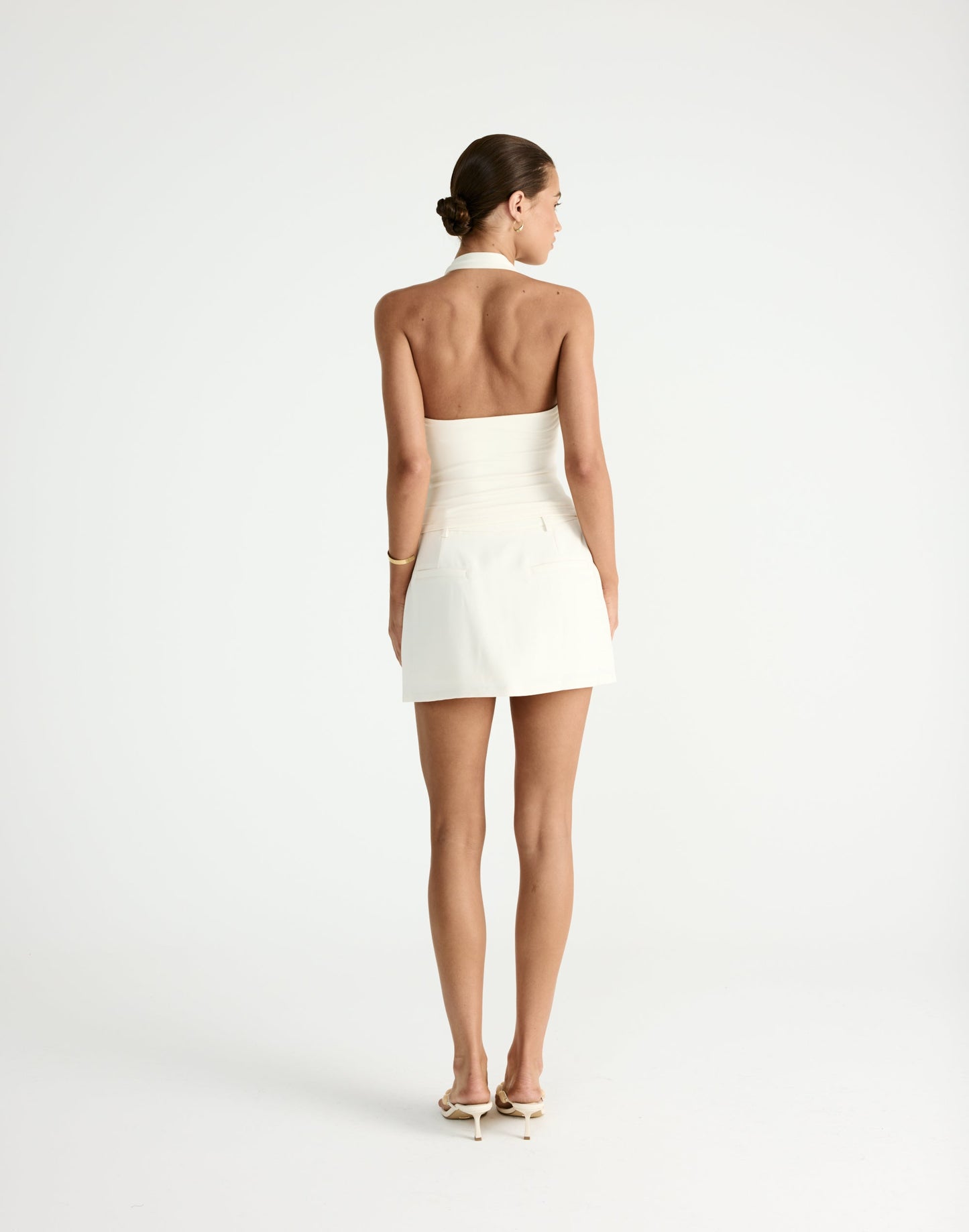 Roshan Mini Skirt (Oat)