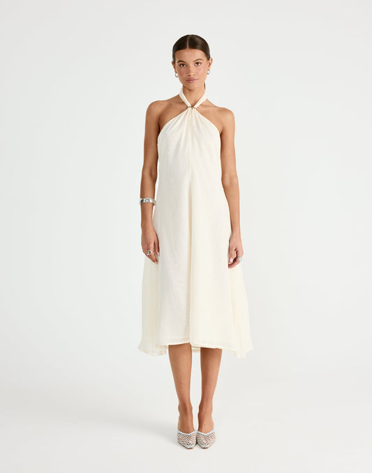 Merritt Midi Dress (Buttercream)