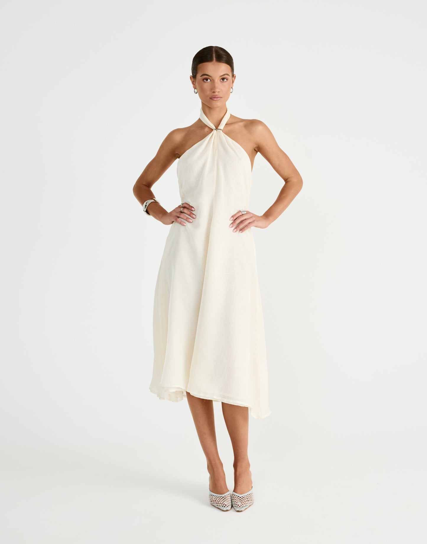 Merritt Midi Dress (Buttercream)