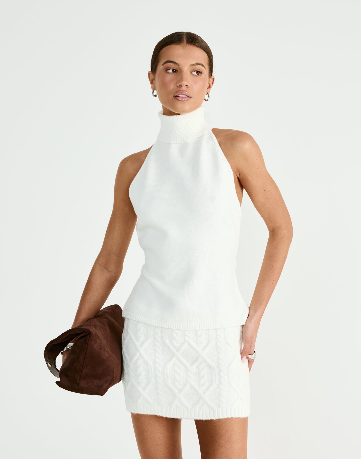 Chloe Mini Skirt (Off White)