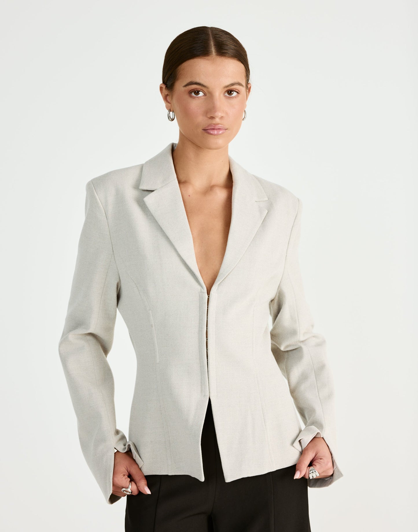 Illusion Blazer (Oat)