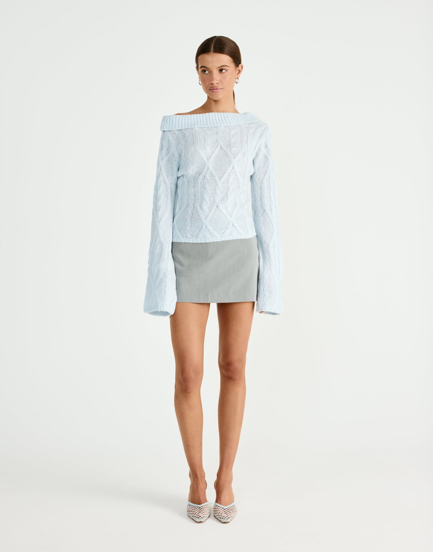 Loch Long Sleeve Top (Baby Blue)