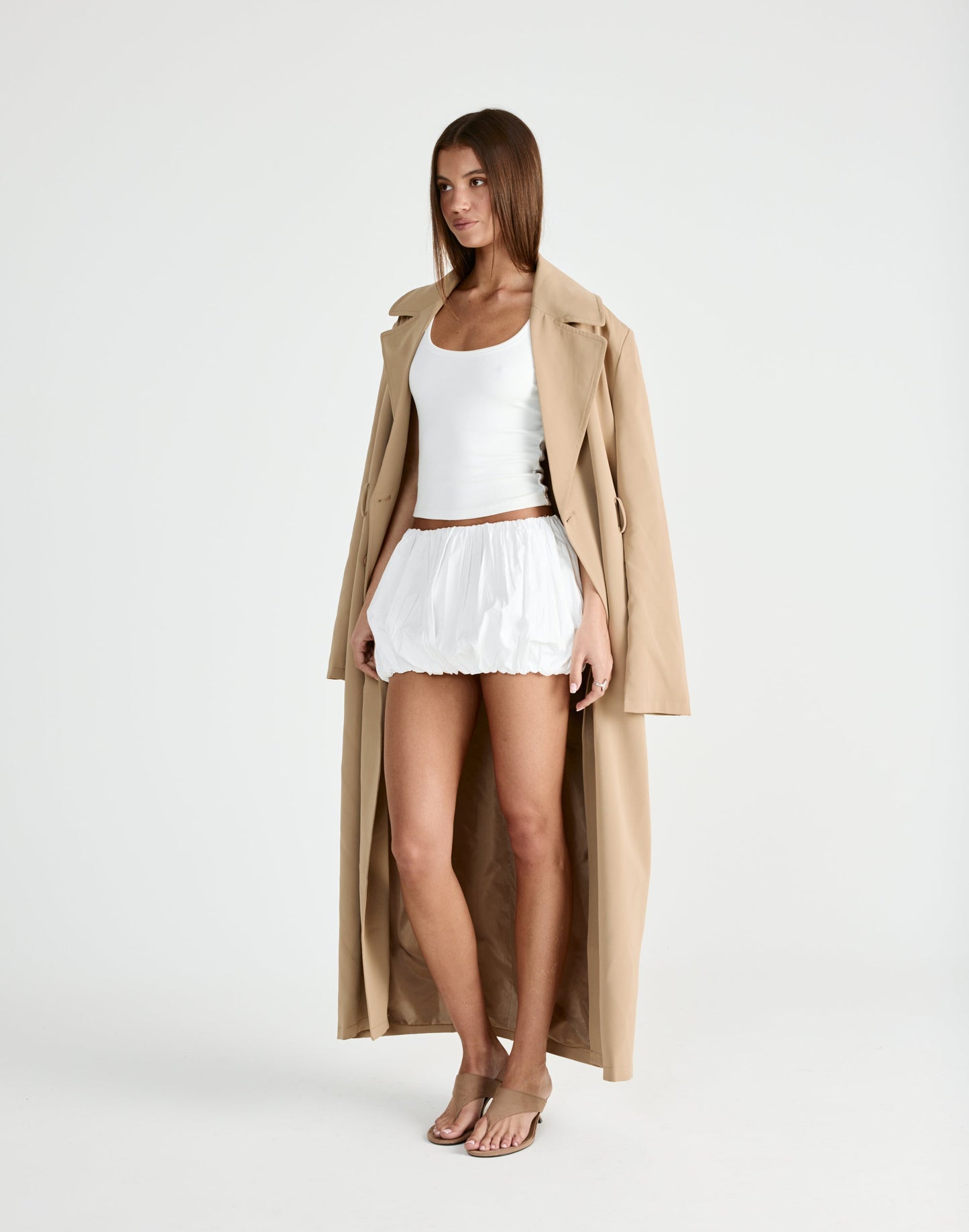 Carousel Micro Skirt (Off White)