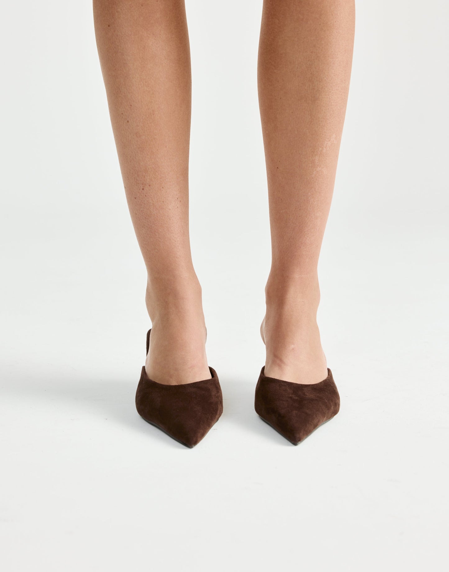 Wynonna Heels (Dark Cacao Suede) - By Billini