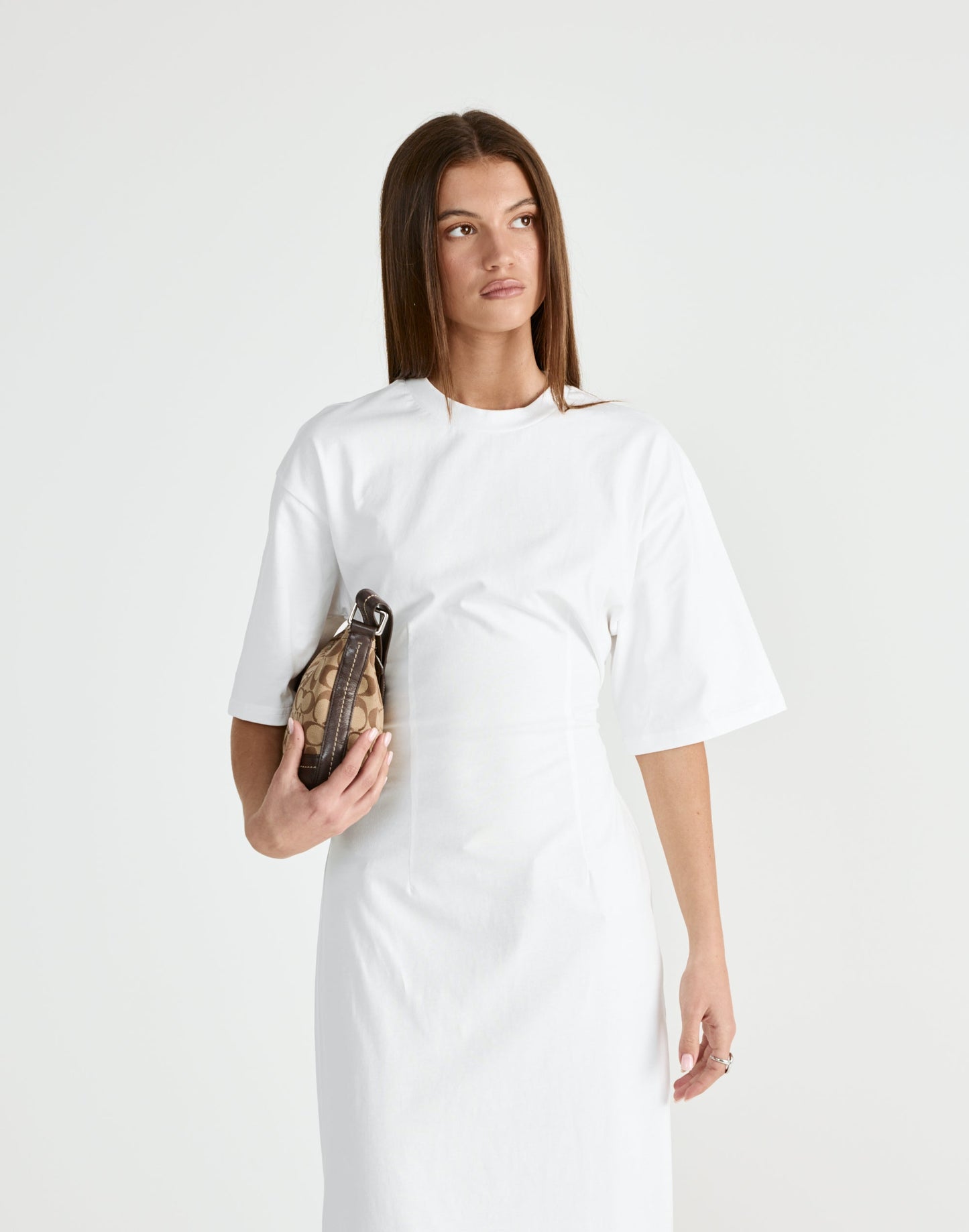 Echoes Maxi Dress (White)
