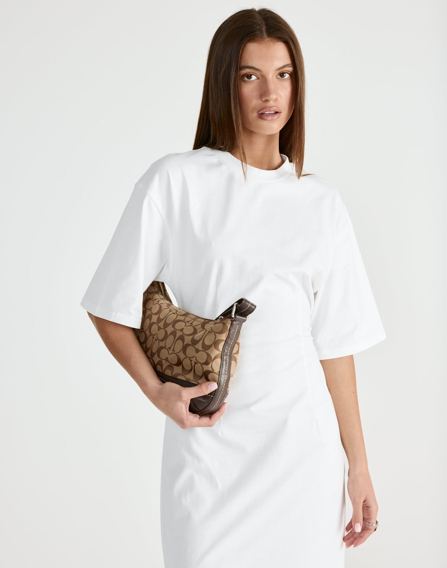 Echoes Maxi Dress (White)