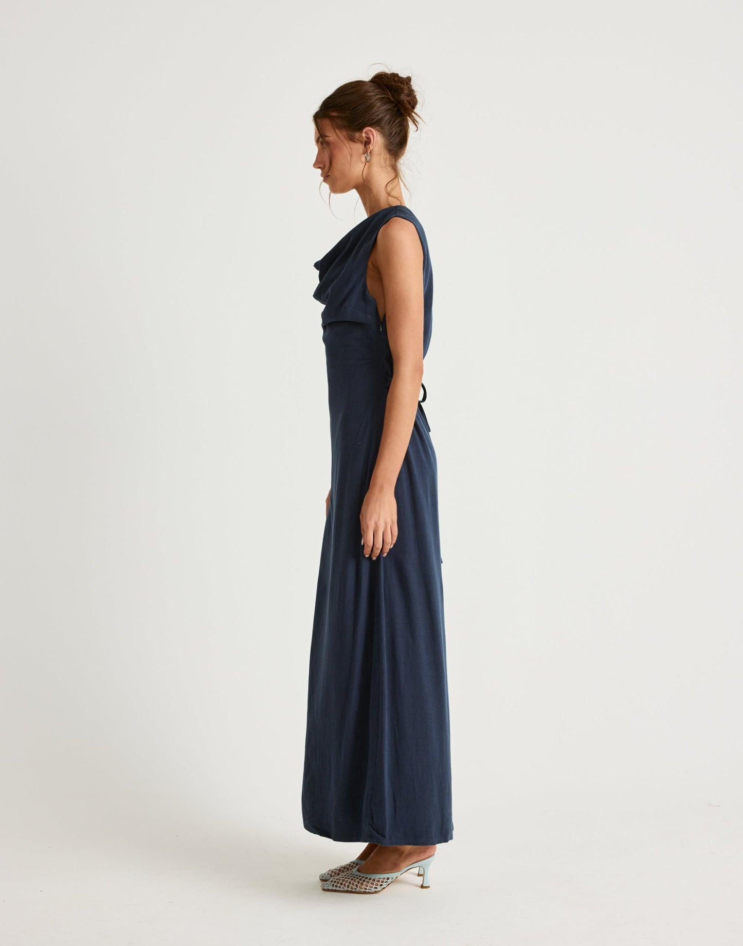 Shoreline Maxi Dress (Navy)
