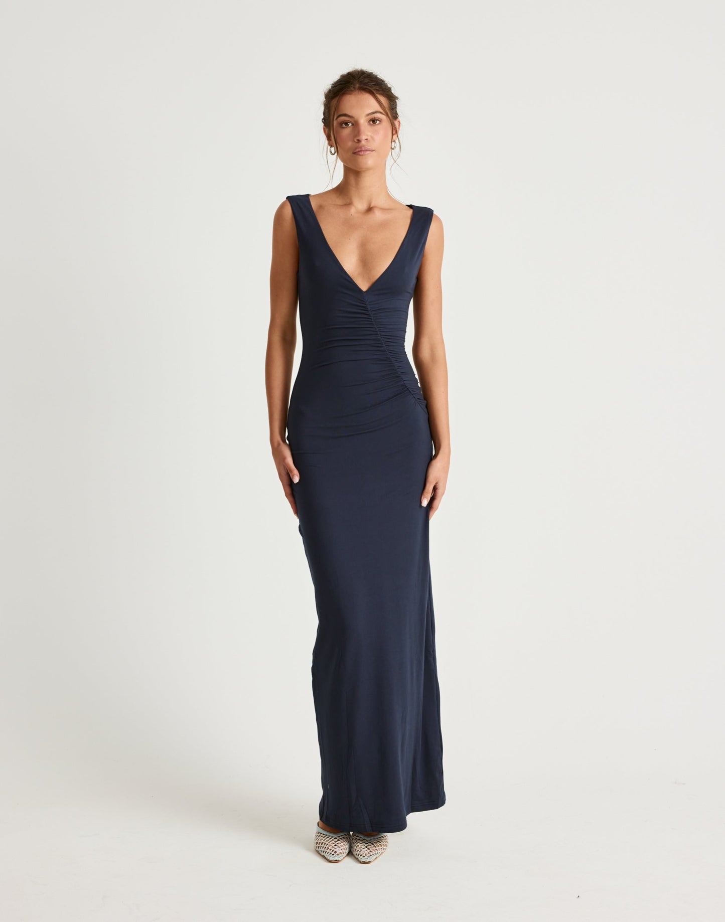 Viola Maxi Dress (Navy)