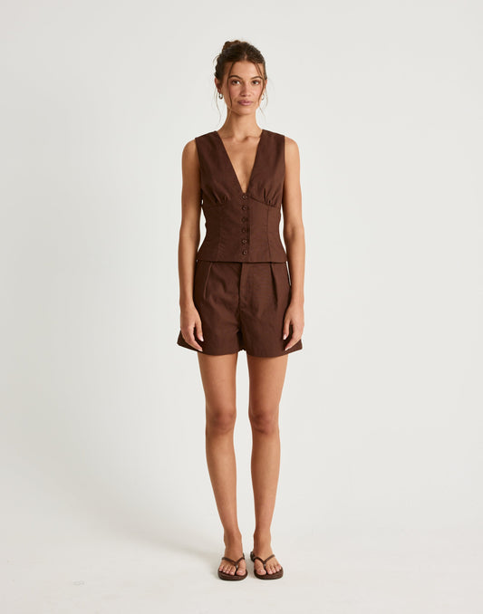 Nautical Top (Chocolate)