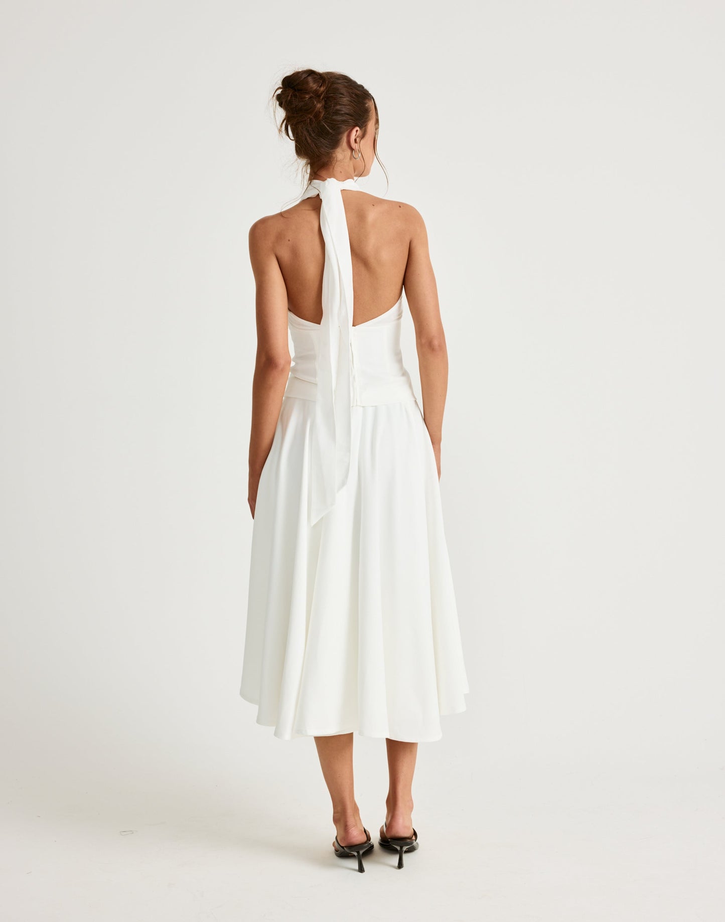 Sara Midi Skirt (Off White)