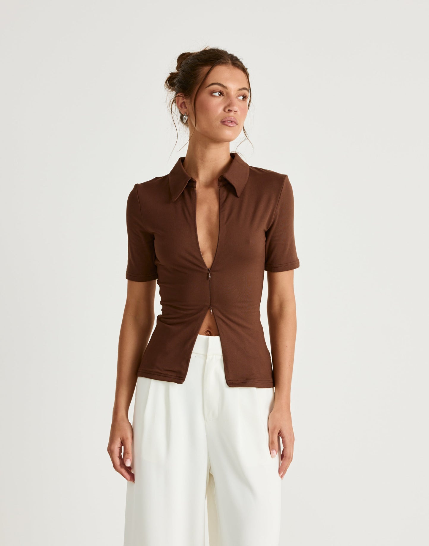 Priscilla Top (Chocolate)