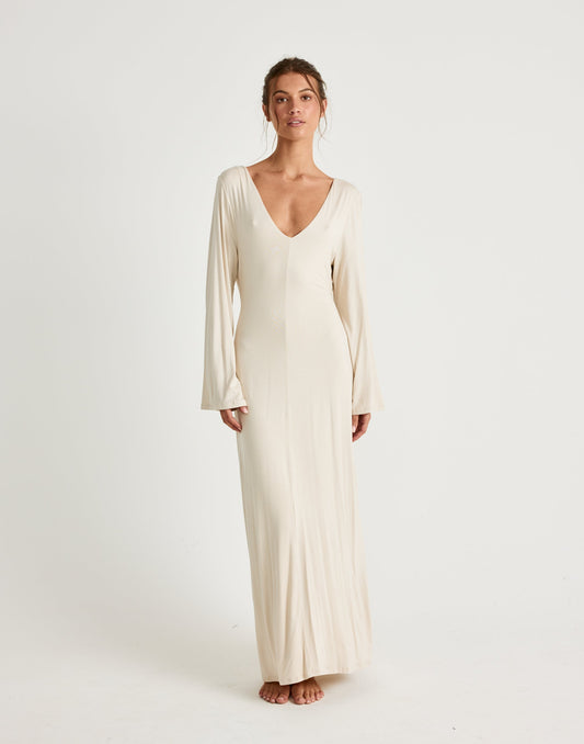 Harlow Maxi Dress (Iced Coffee)