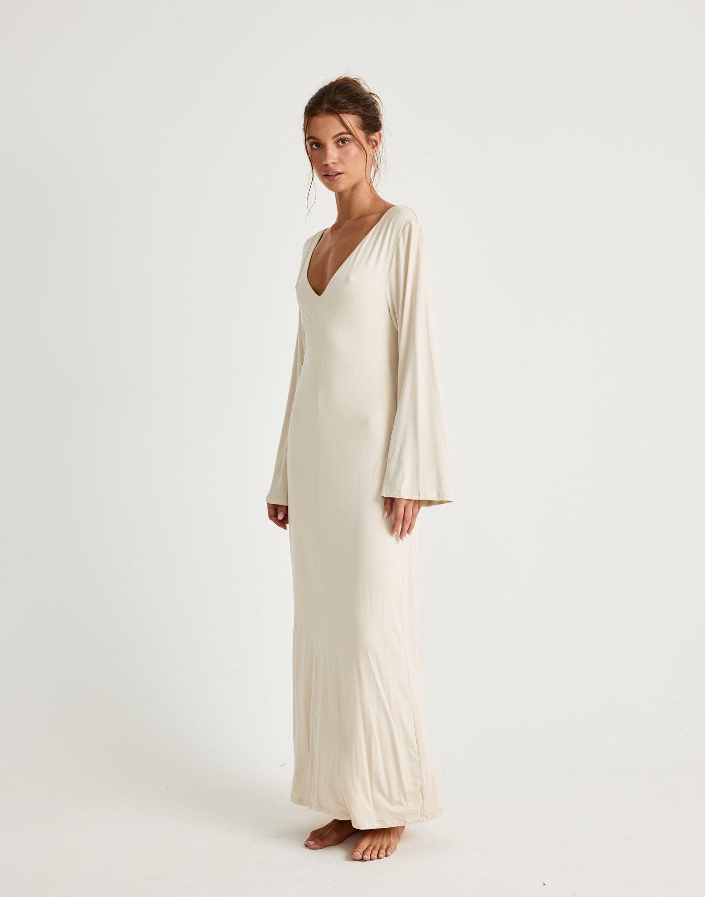 Harlow Maxi Dress (Iced Coffee)