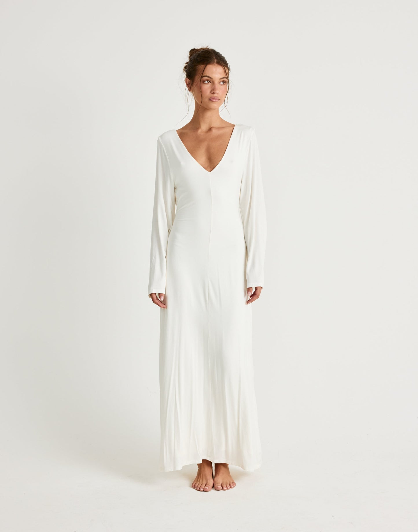 Harlow Maxi Dress (Off White)
