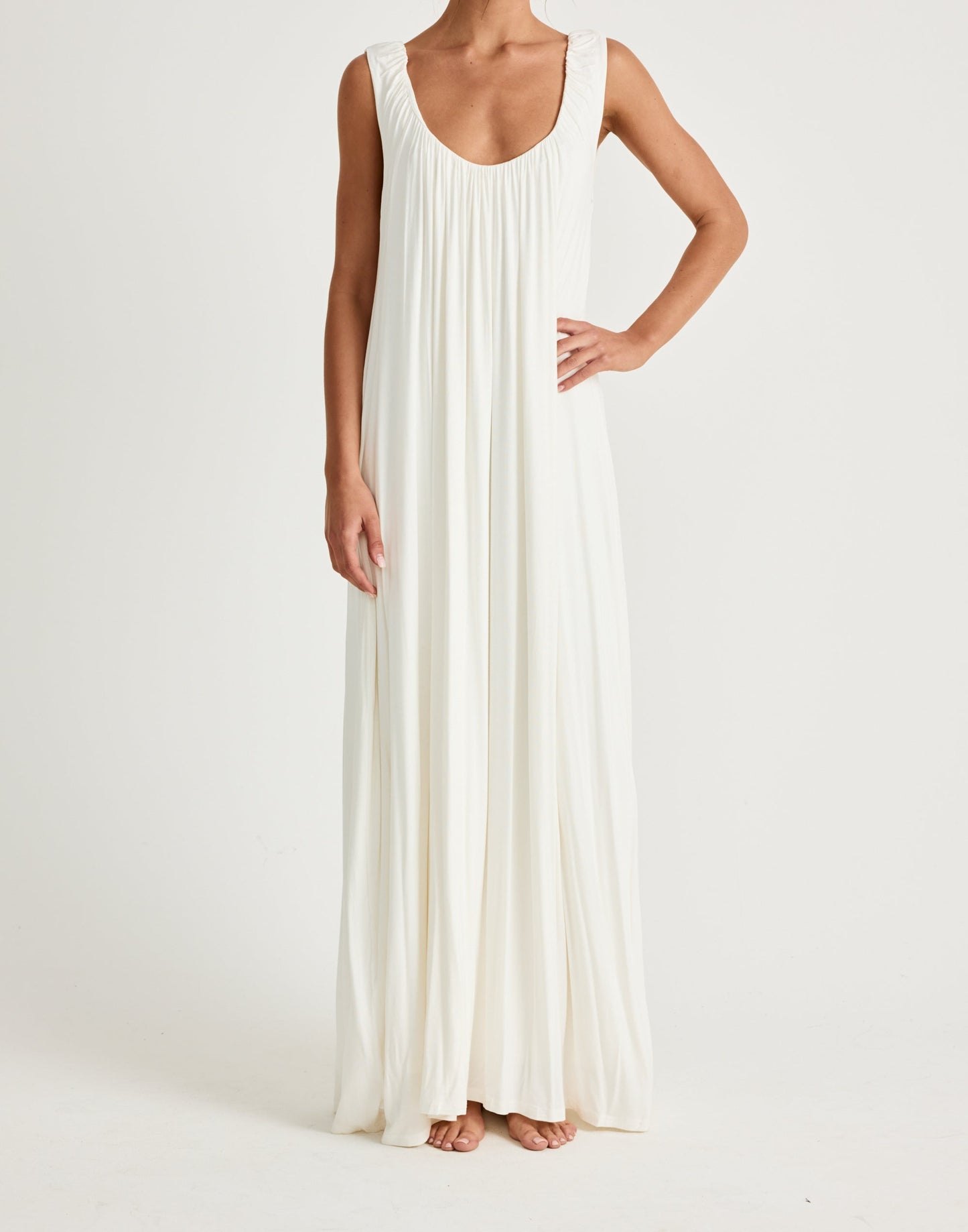 Selena Maxi Dress (Off White)