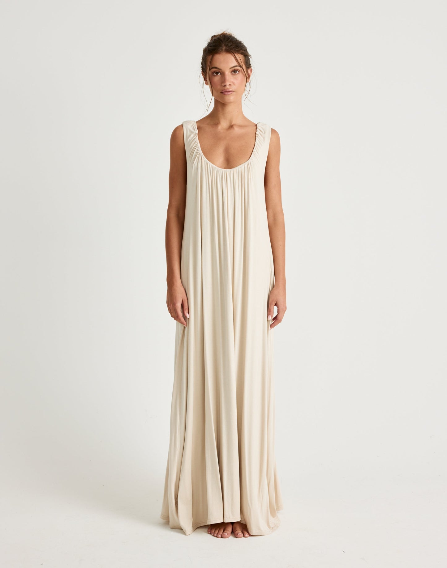 Selena Maxi Dress (Iced Coffee)