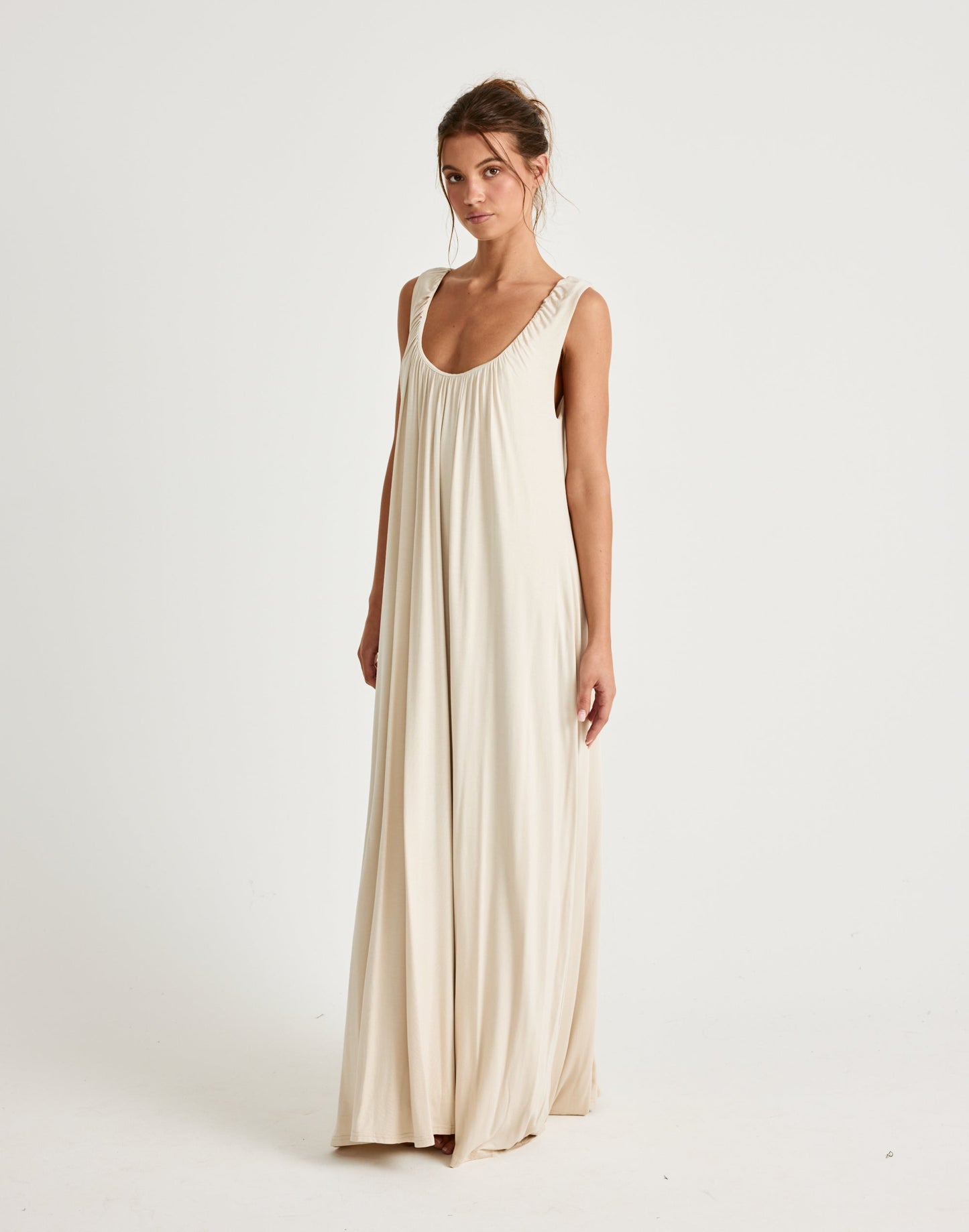 Selena Maxi Dress (Iced Coffee)