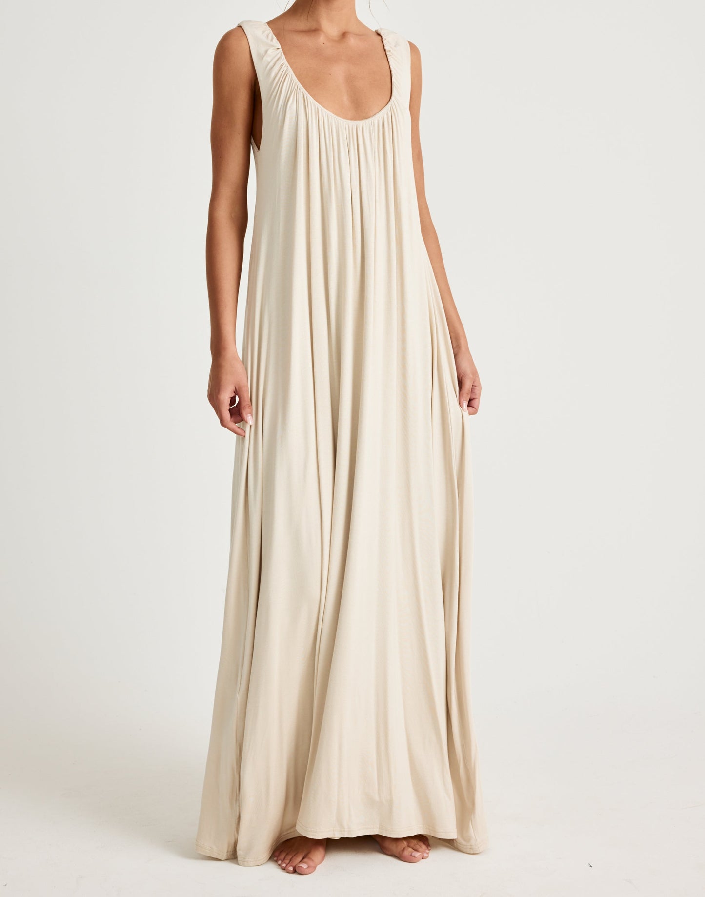Selena Maxi Dress (Iced Coffee)