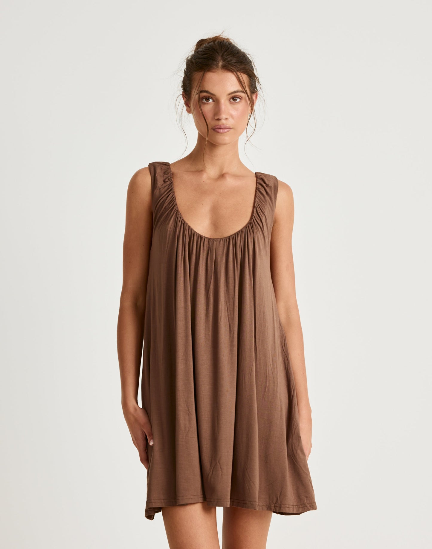 Selena Mini Dress (Oak)