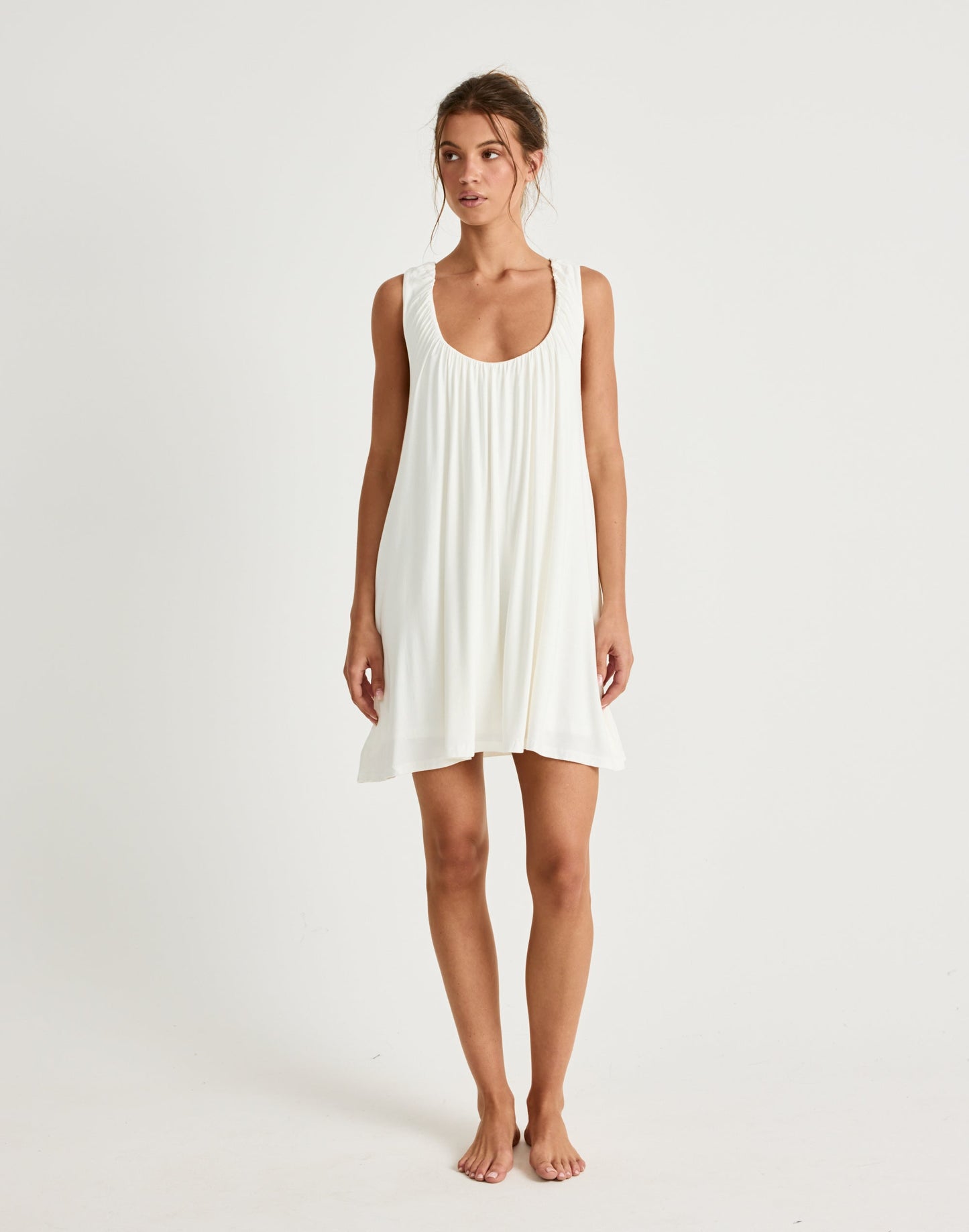 Selena Mini Dress (Off White)