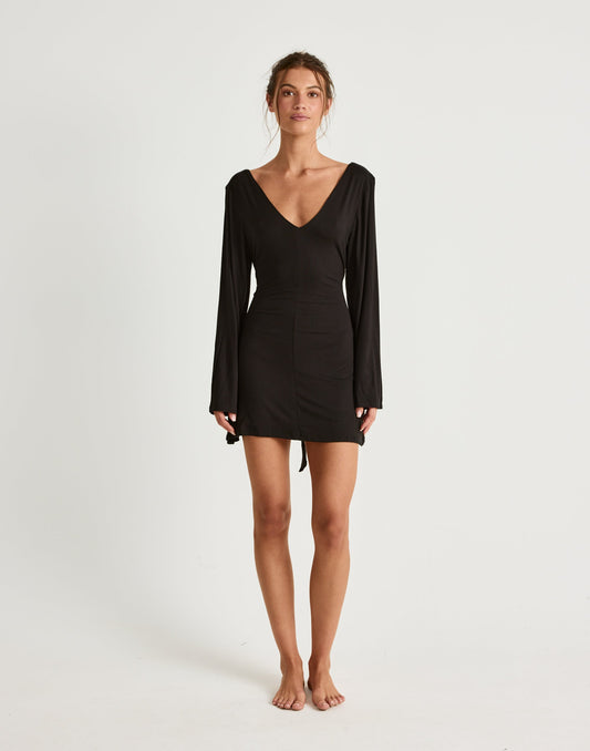 Harlow Mini Dress (Black)