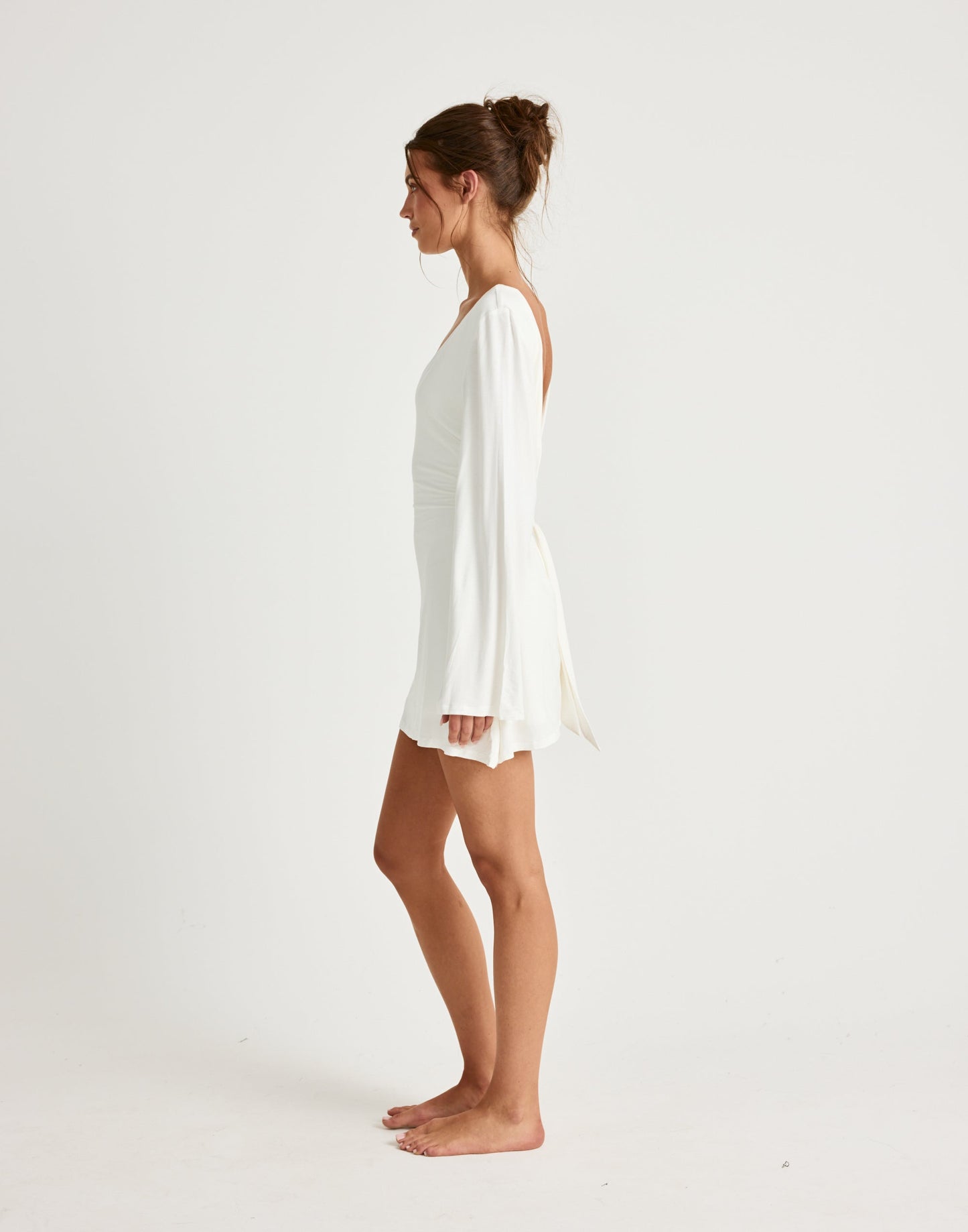 Harlow Mini Dress (Off White)