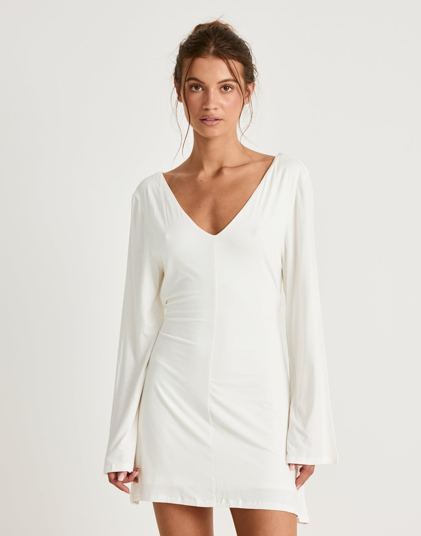 Harlow Mini Dress (Off White)