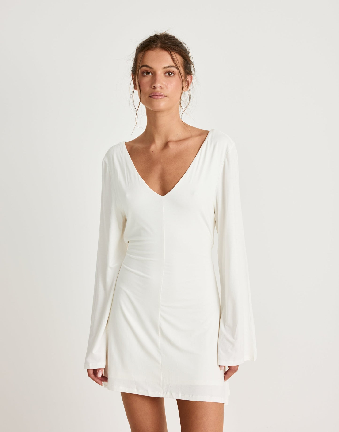 Harlow Mini Dress (Off White)