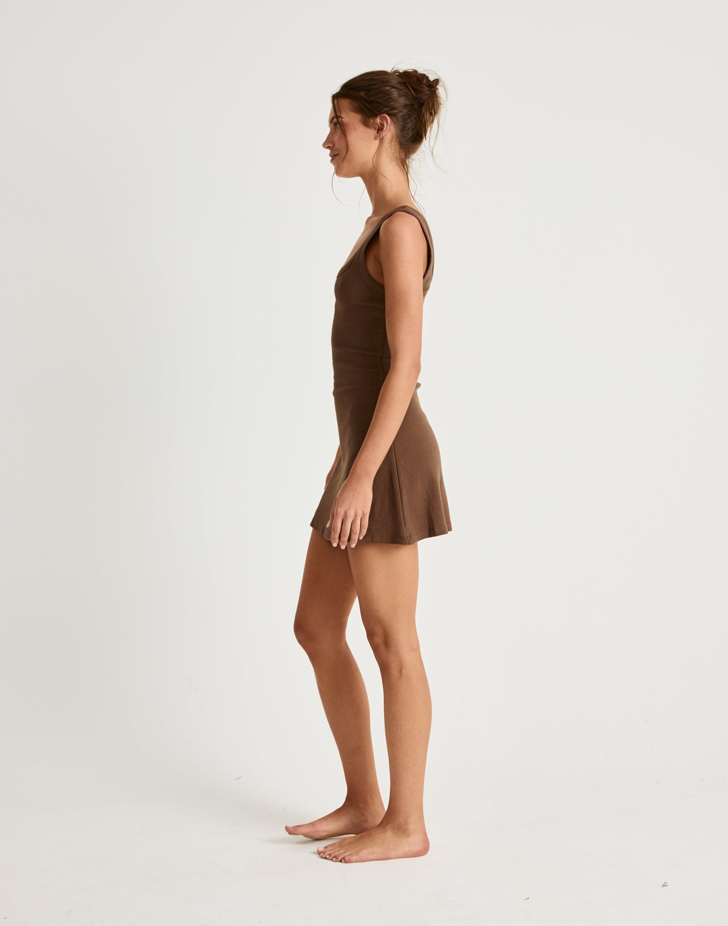 Jayden Mini Dress (Chocolate)