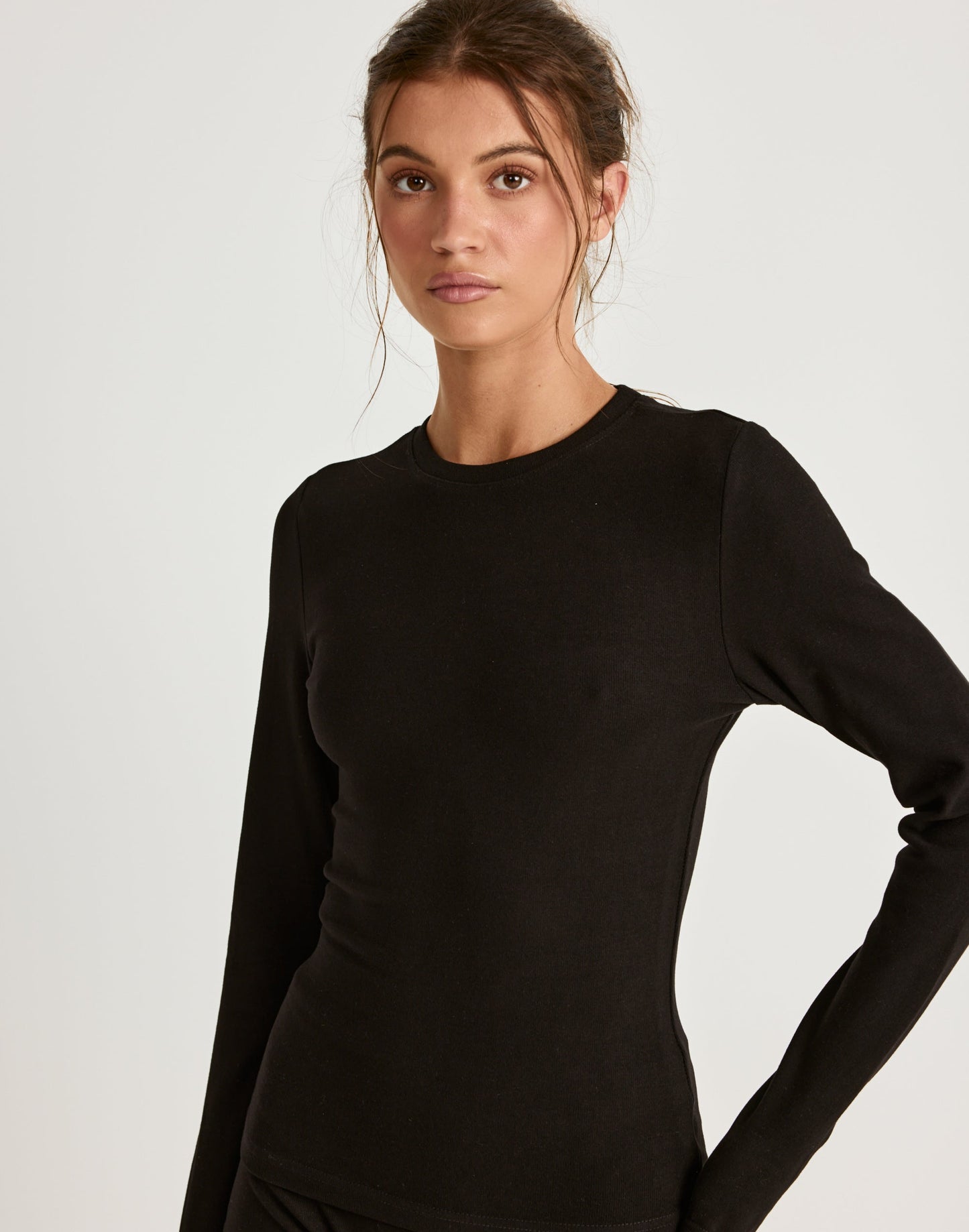 Cali Long Sleeve Top (Black)