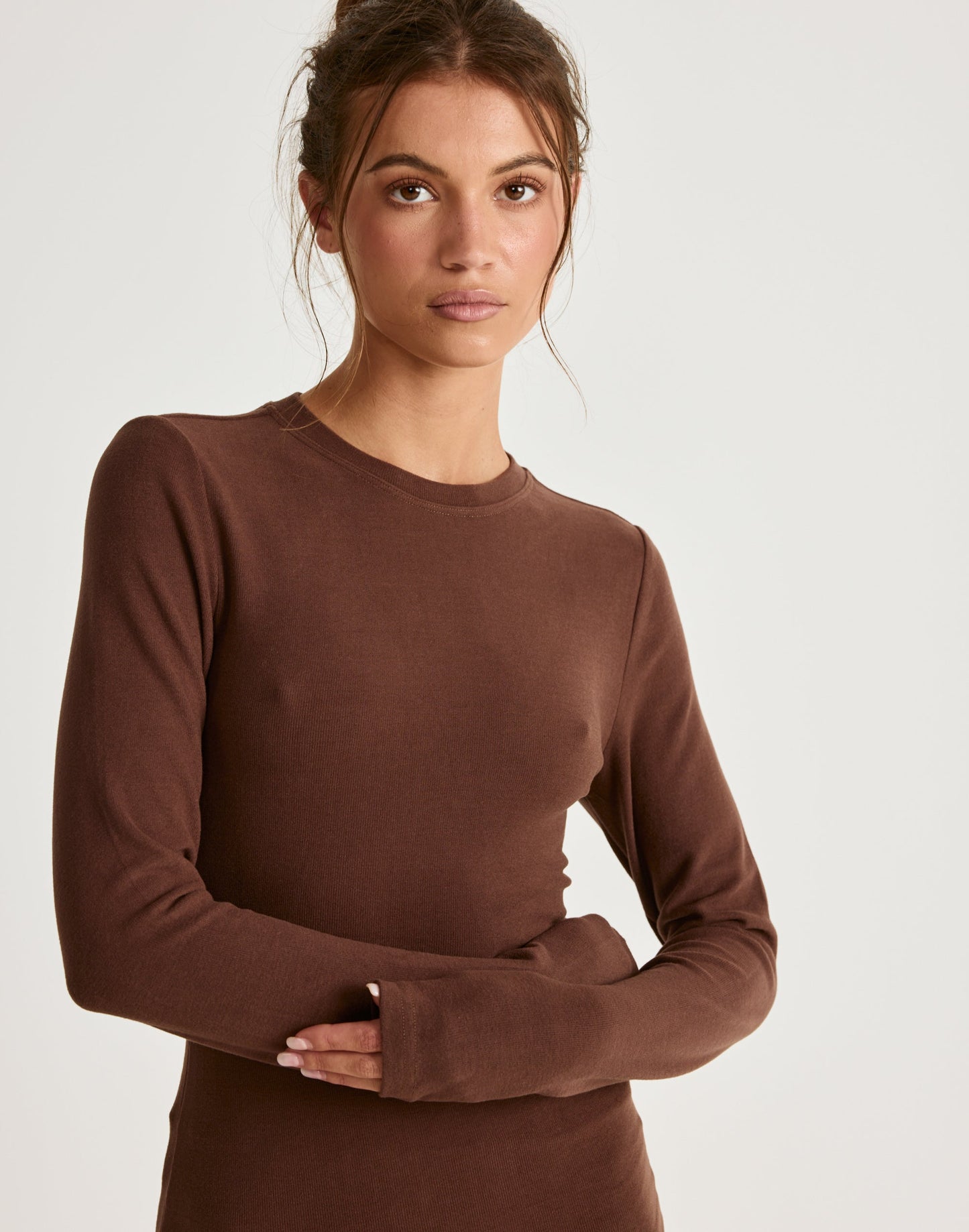 Cali Long Sleeve Top (Chocolate)
