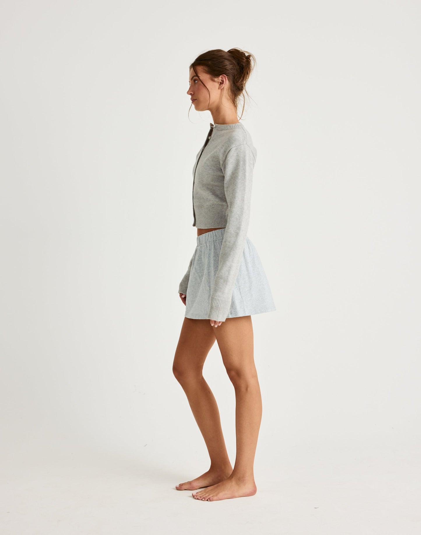 Adelaide Mini Skirt (Grey Marle)