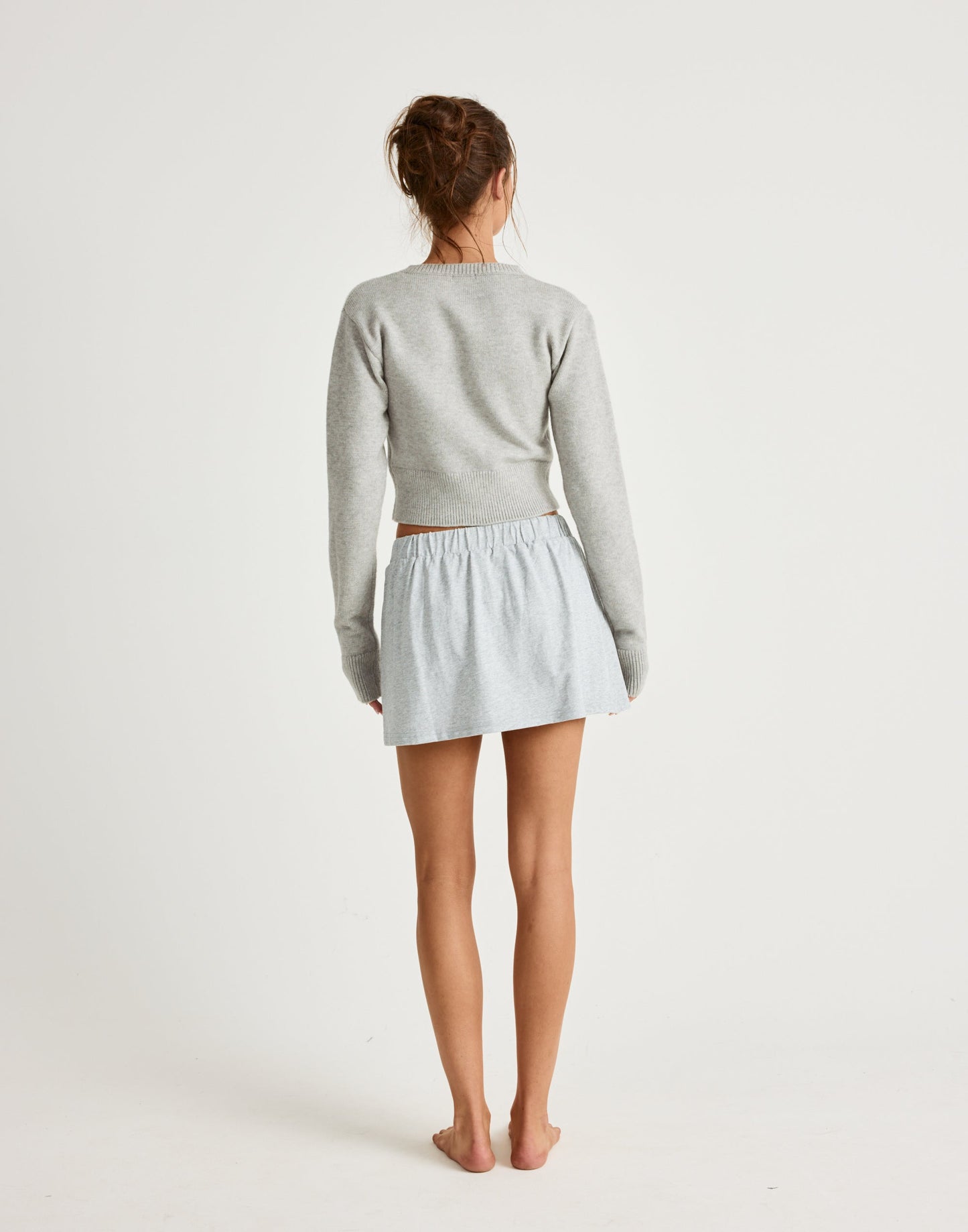 Adelaide Mini Skirt (Grey Marle)