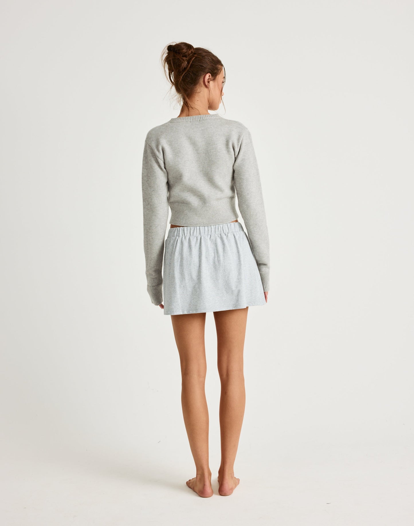 Adelaide Mini Skirt (Grey Marle)