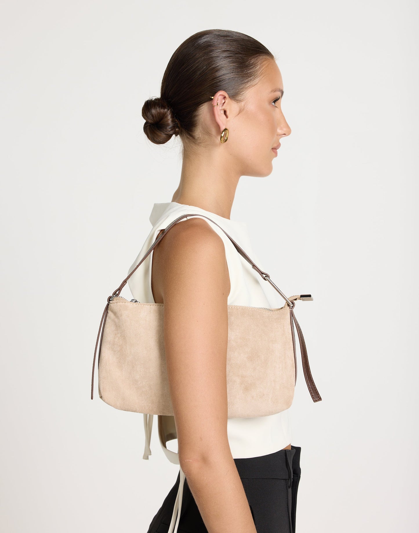 Bonnie Shoulder Bag (Light Beige) - By Billini