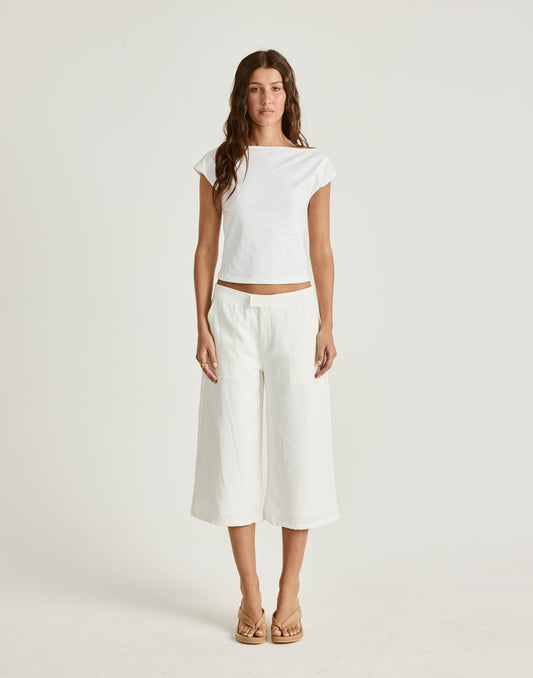 Katia Midi Pants (White)