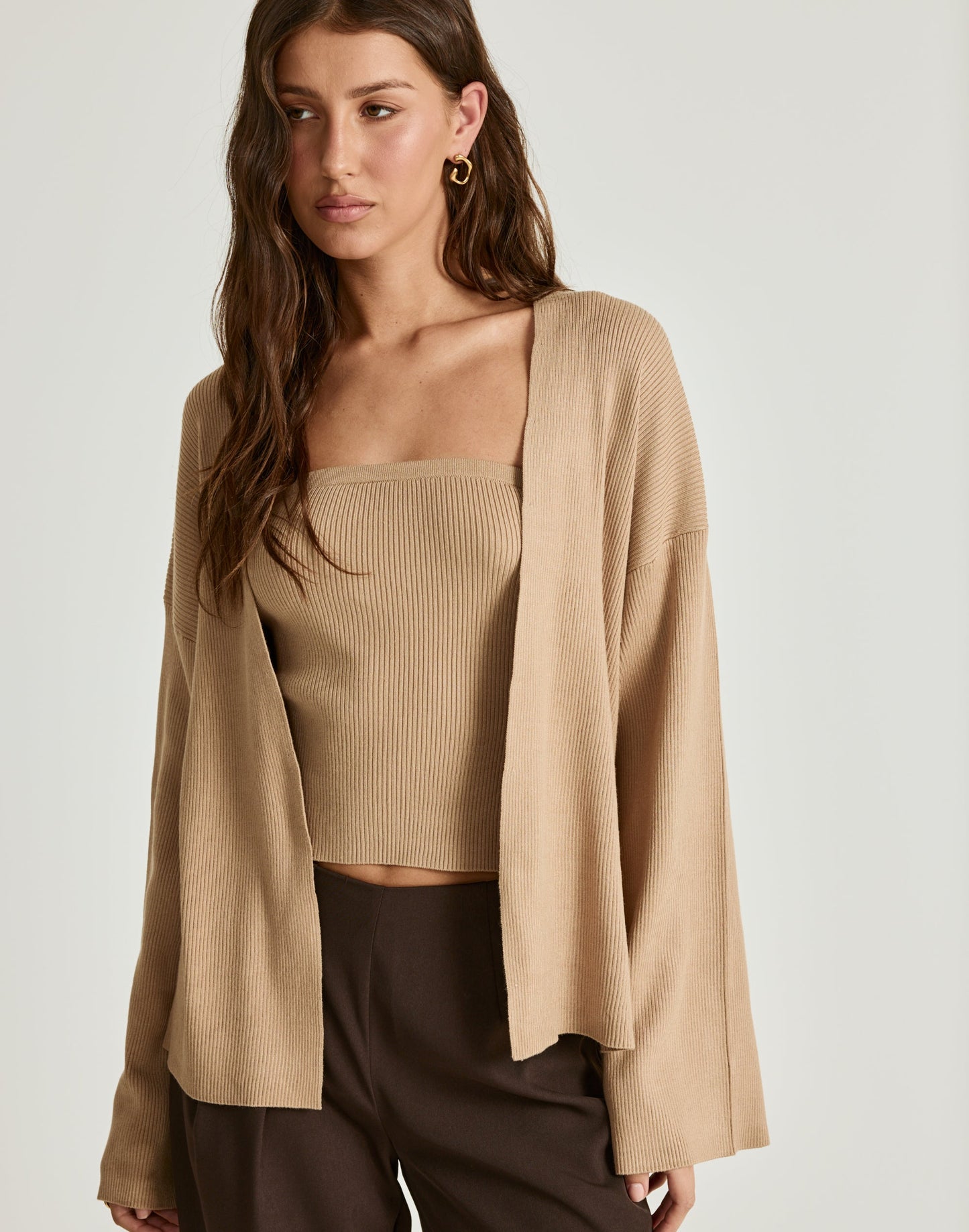 Monet Cardigan (Dark Sand)