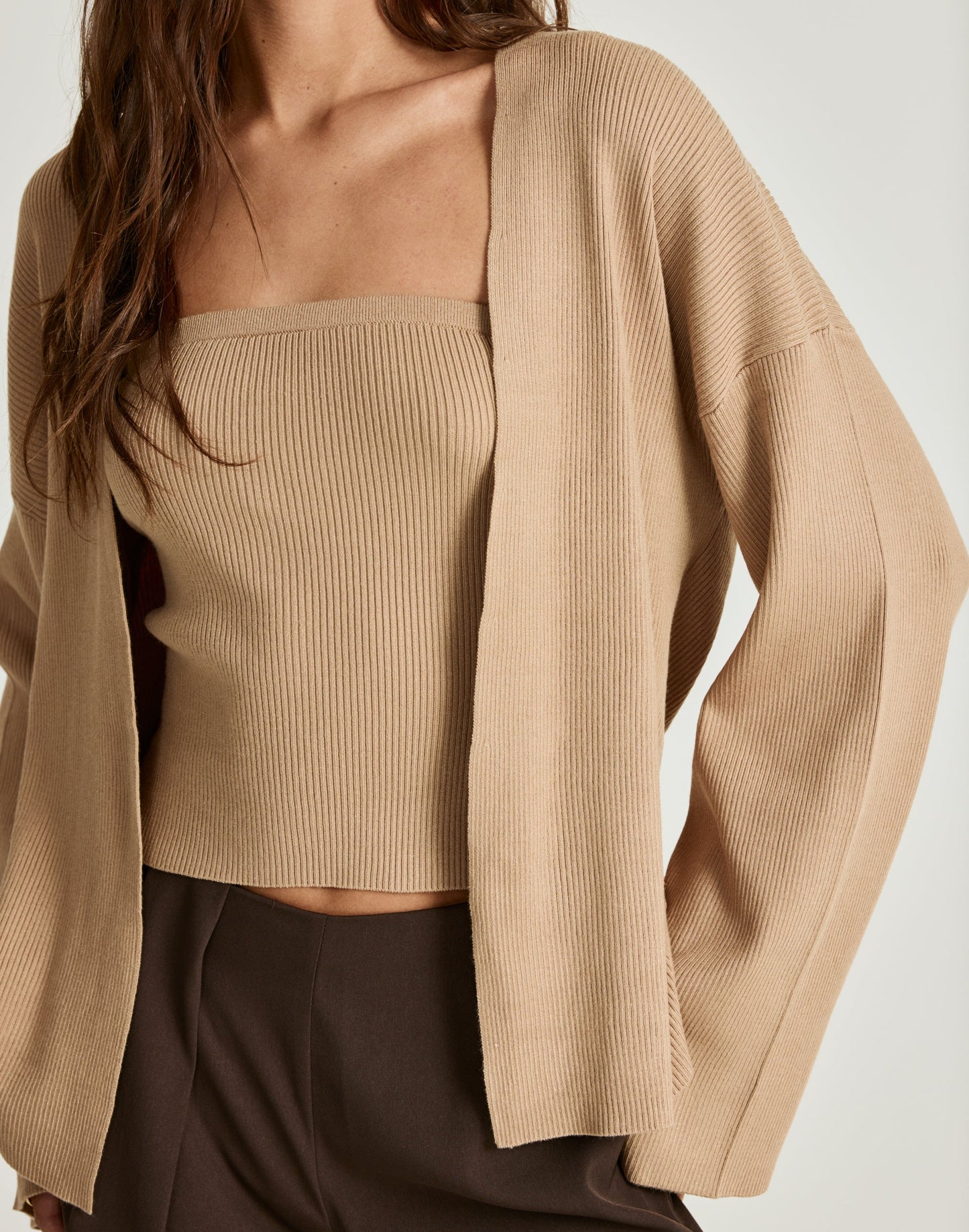 Monet Cardigan (Dark Sand)