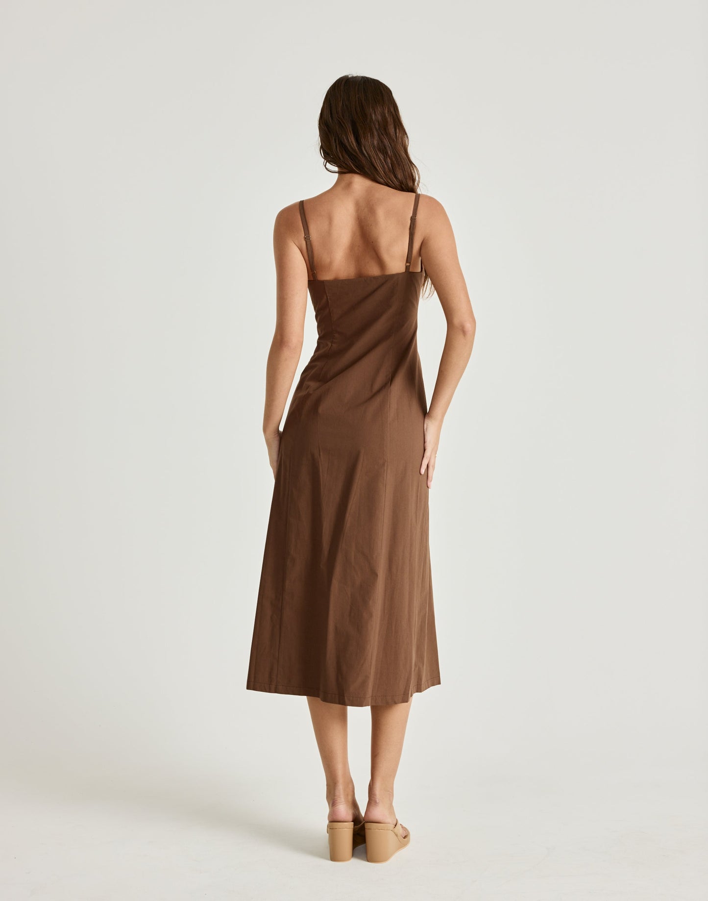 Duran Midi Dress (Chocolate)