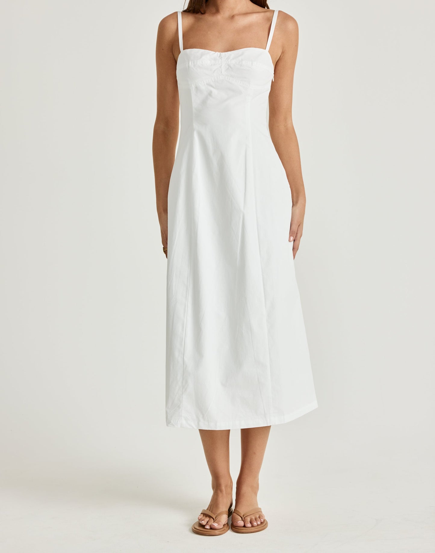 Duran Midi Dress (White)