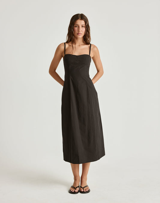 Duran Midi Dress (Black)