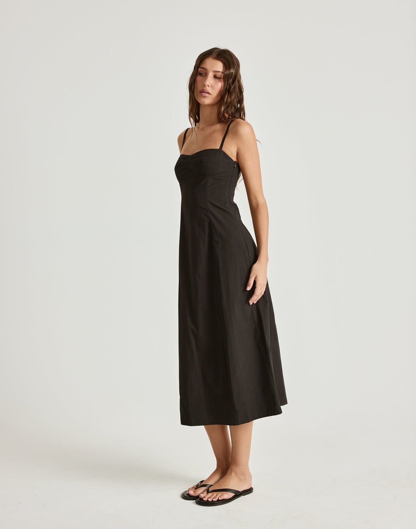 Duran Midi Dress (Black)