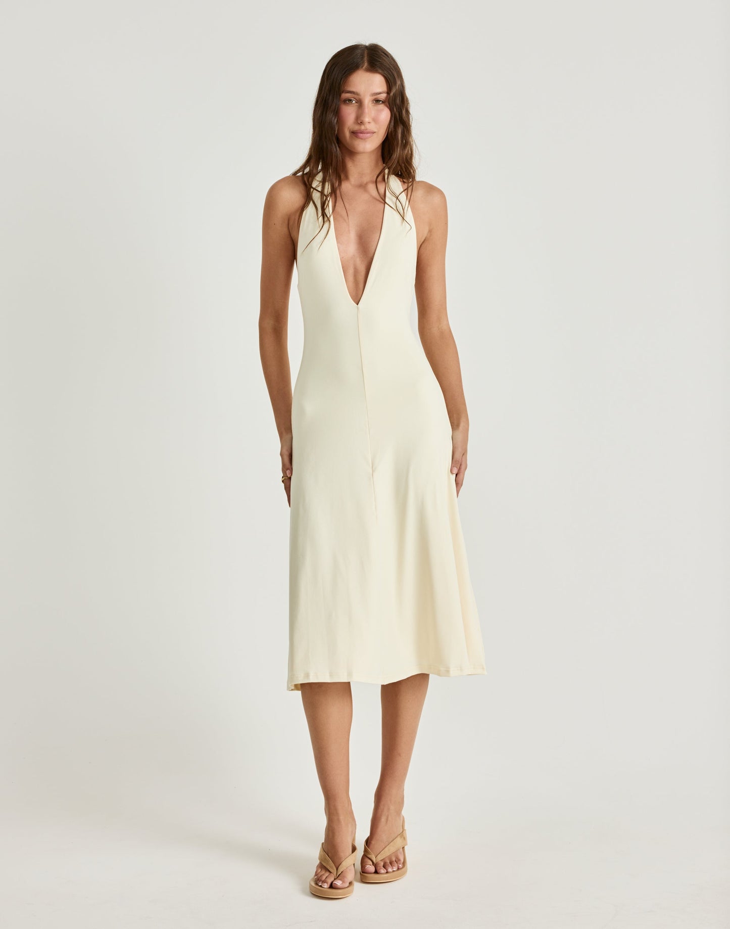 Sable Midi Dress (Butter)