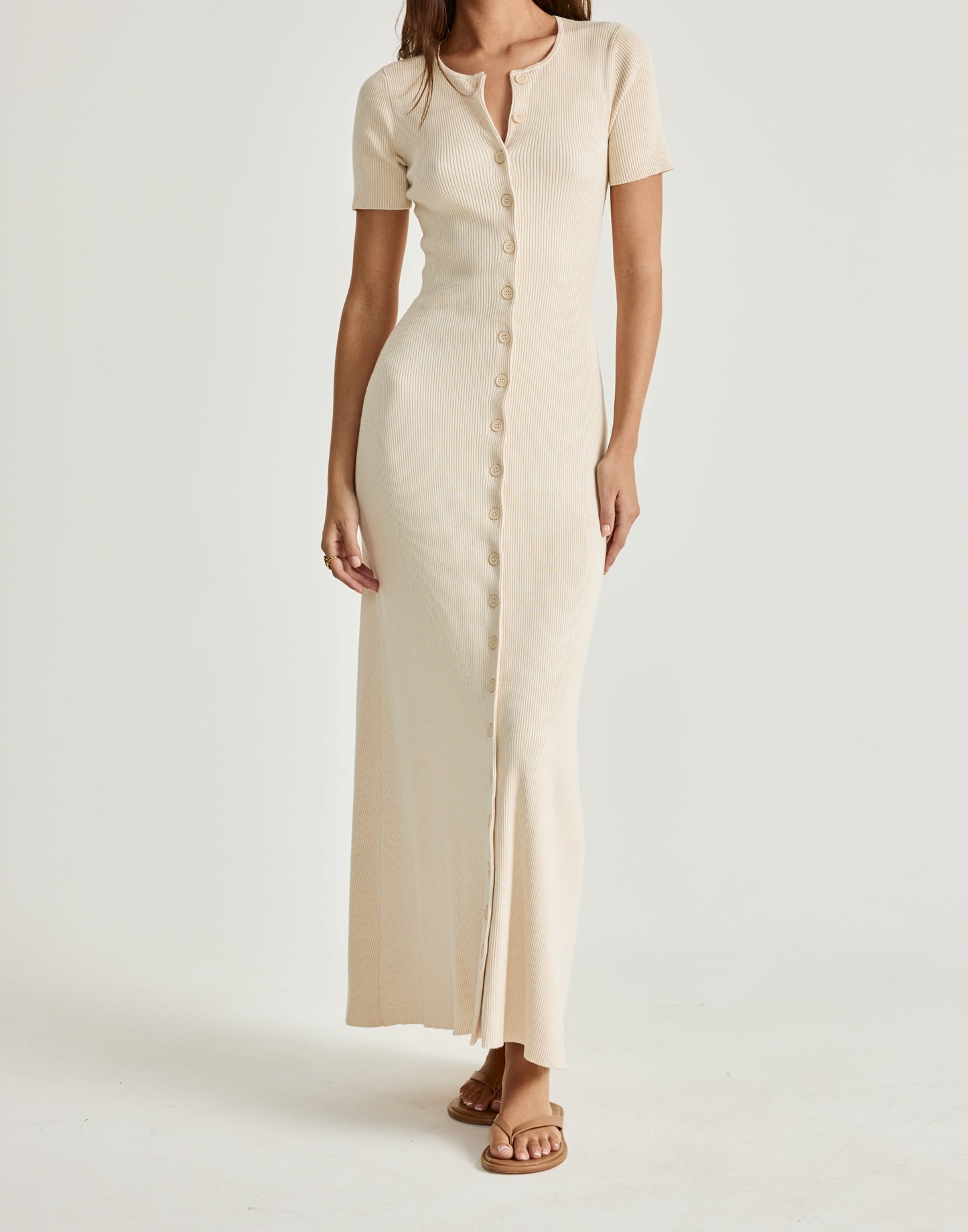 Enya Maxi Dress (Vanilla)