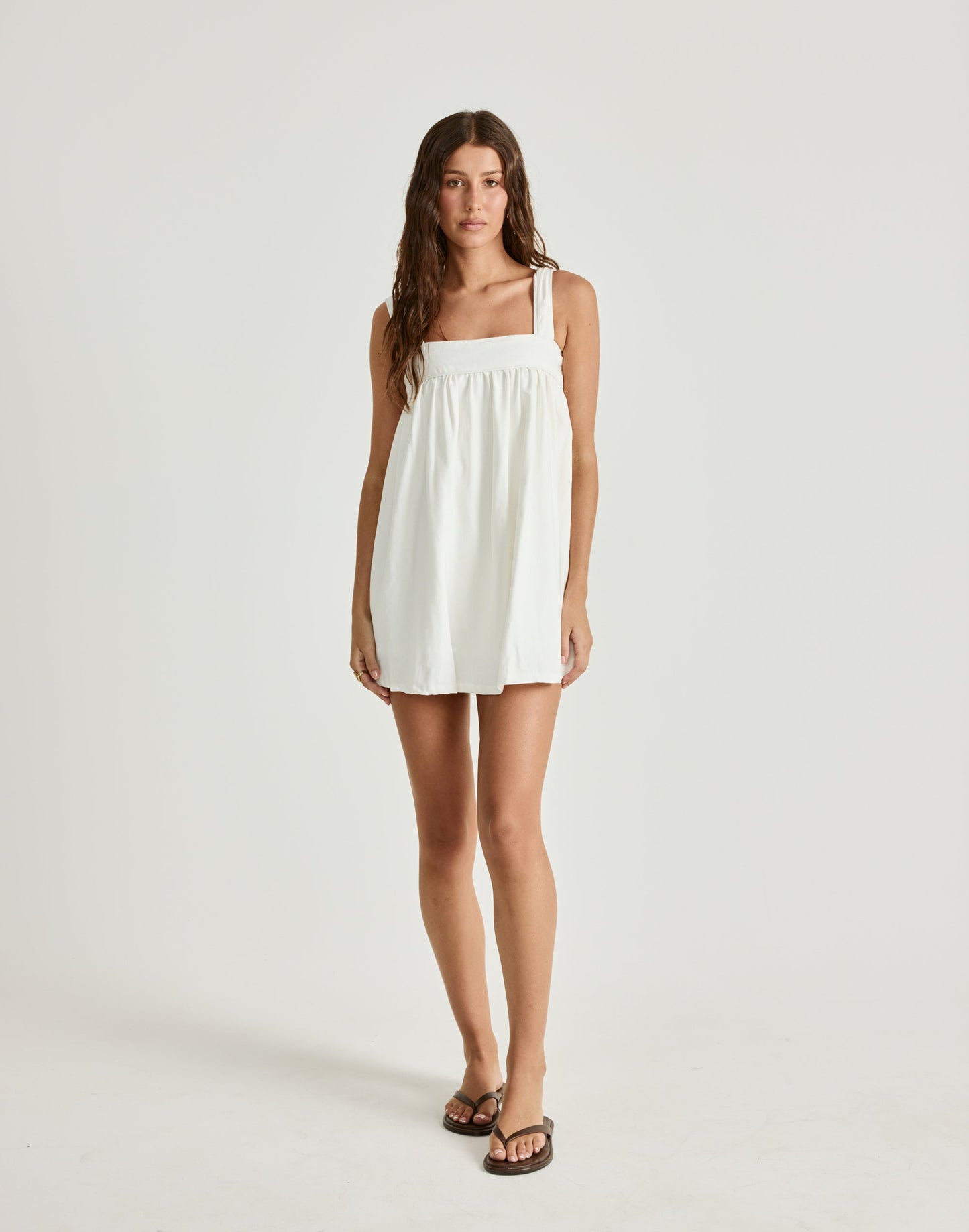 Sutton Mini Dress (White)